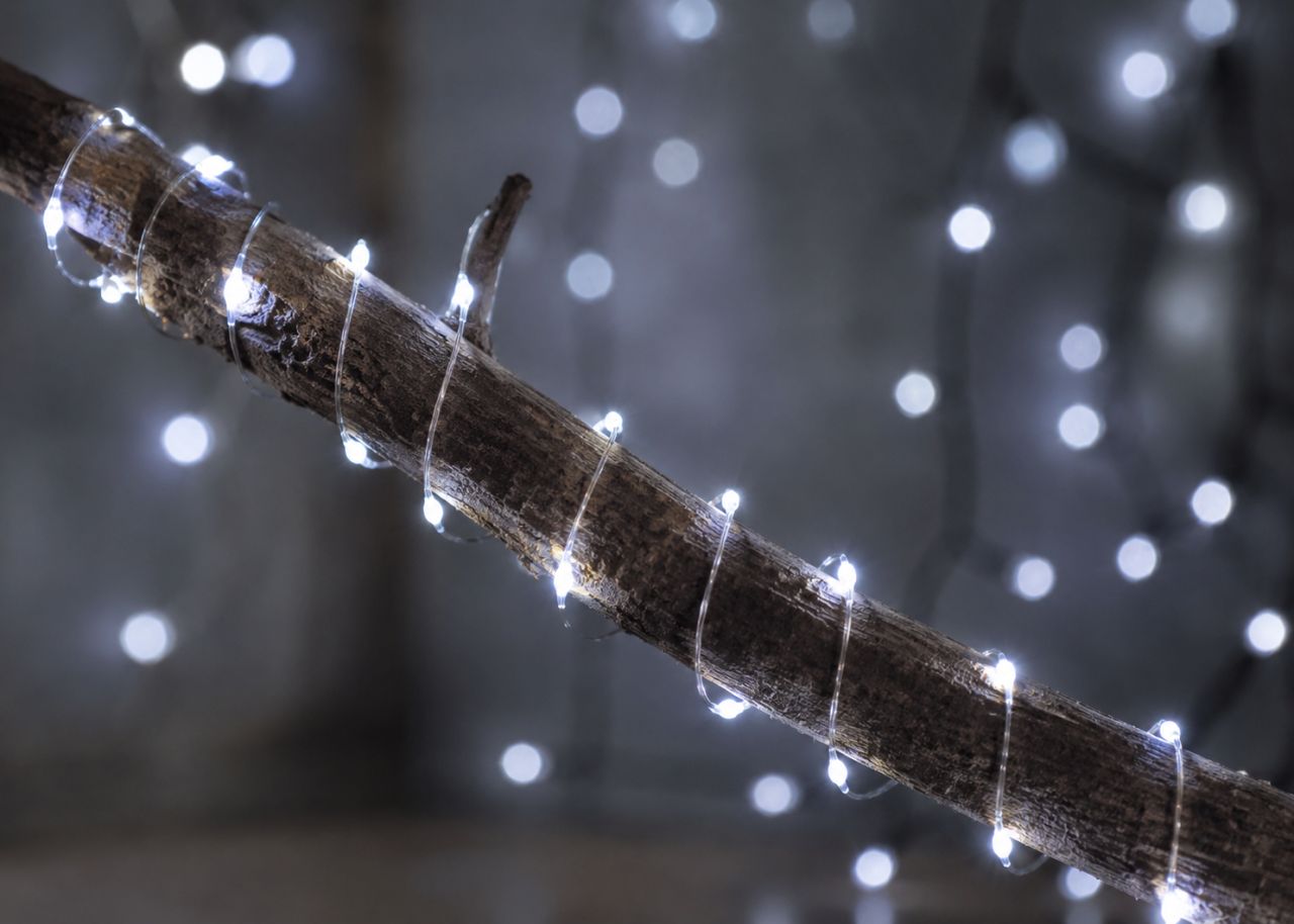 50 LED-es Elemes Drótfényfüzér – 5 m - 3 színben