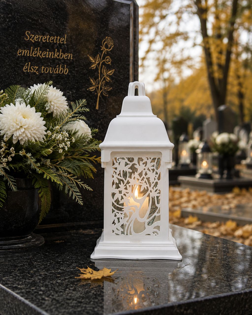 Nagy katedrális üvegmécses 34 cm – fekete, arany vagy fehér Nagy katedrális üvegmécses 34 cm – fekete, arany vagy fehér