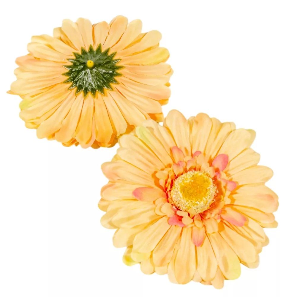Gerbera virágfej 12 cm – több színben, 12 db/csomag
