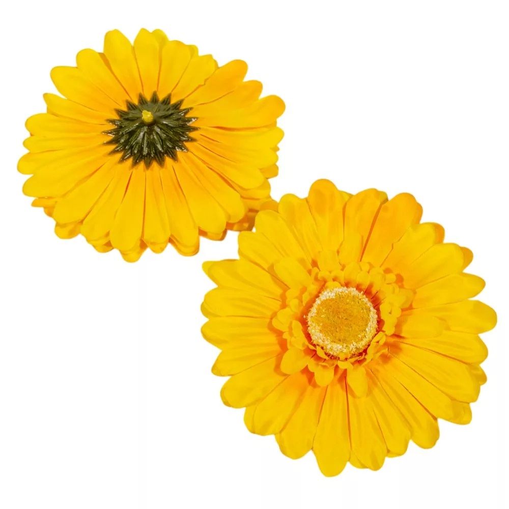 Gerbera virágfej 12 cm – több színben, 12 db/csomag