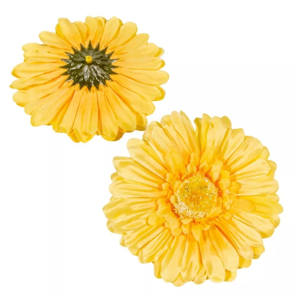Gerbera virágfej 12 cm – több színben, 12 db/csomag