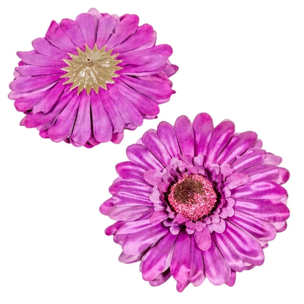 Gerbera virágfej 12 cm – több színben, 12 db/csomag