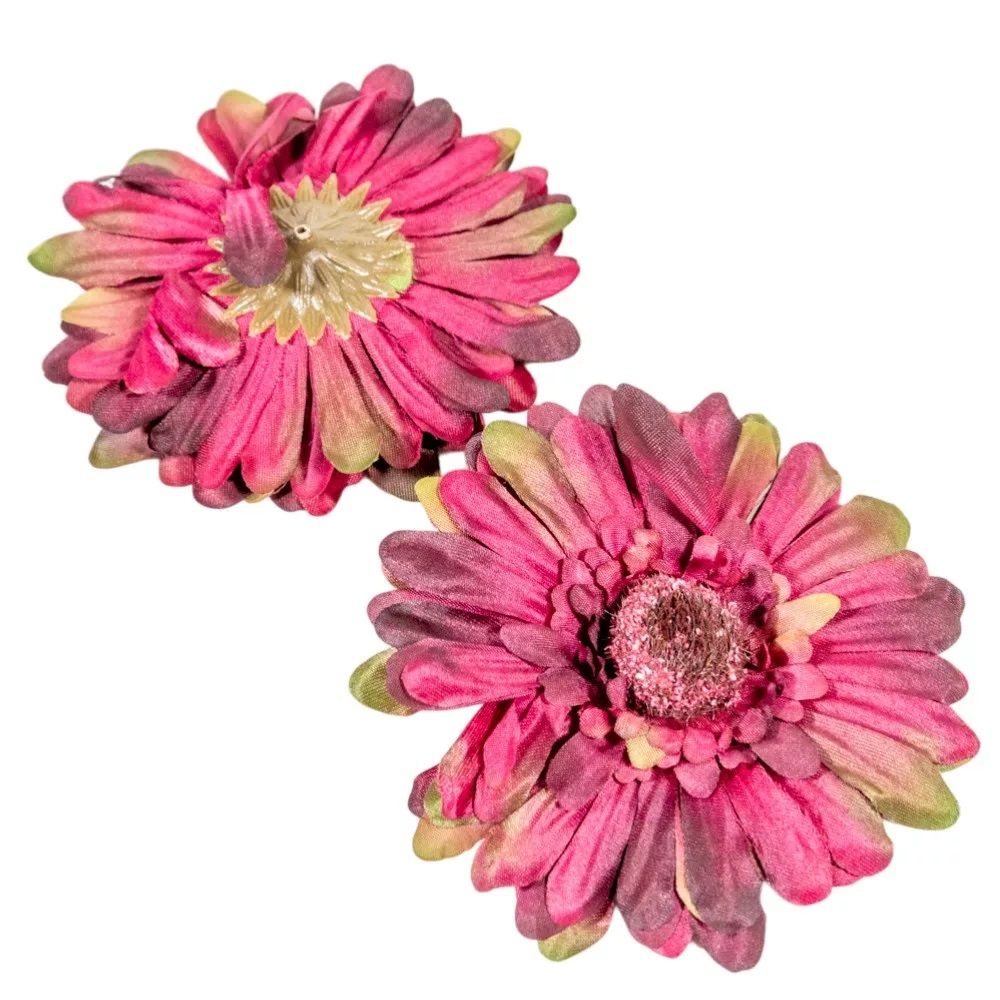 Gerbera virágfej 12 cm – több színben, 12 db/csomag