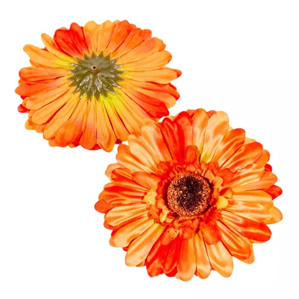 Gerbera virágfej 12 cm – több színben, 12 db/csomag