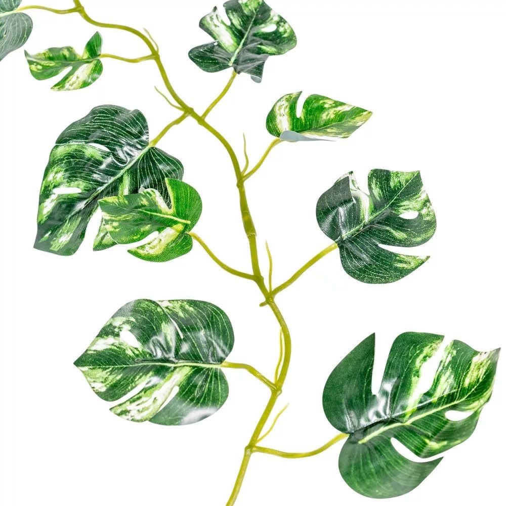 Monstera leveles girland 185 cm – dekor zöld futó Monstera leveles girland 185 cm – dekor zöld futó