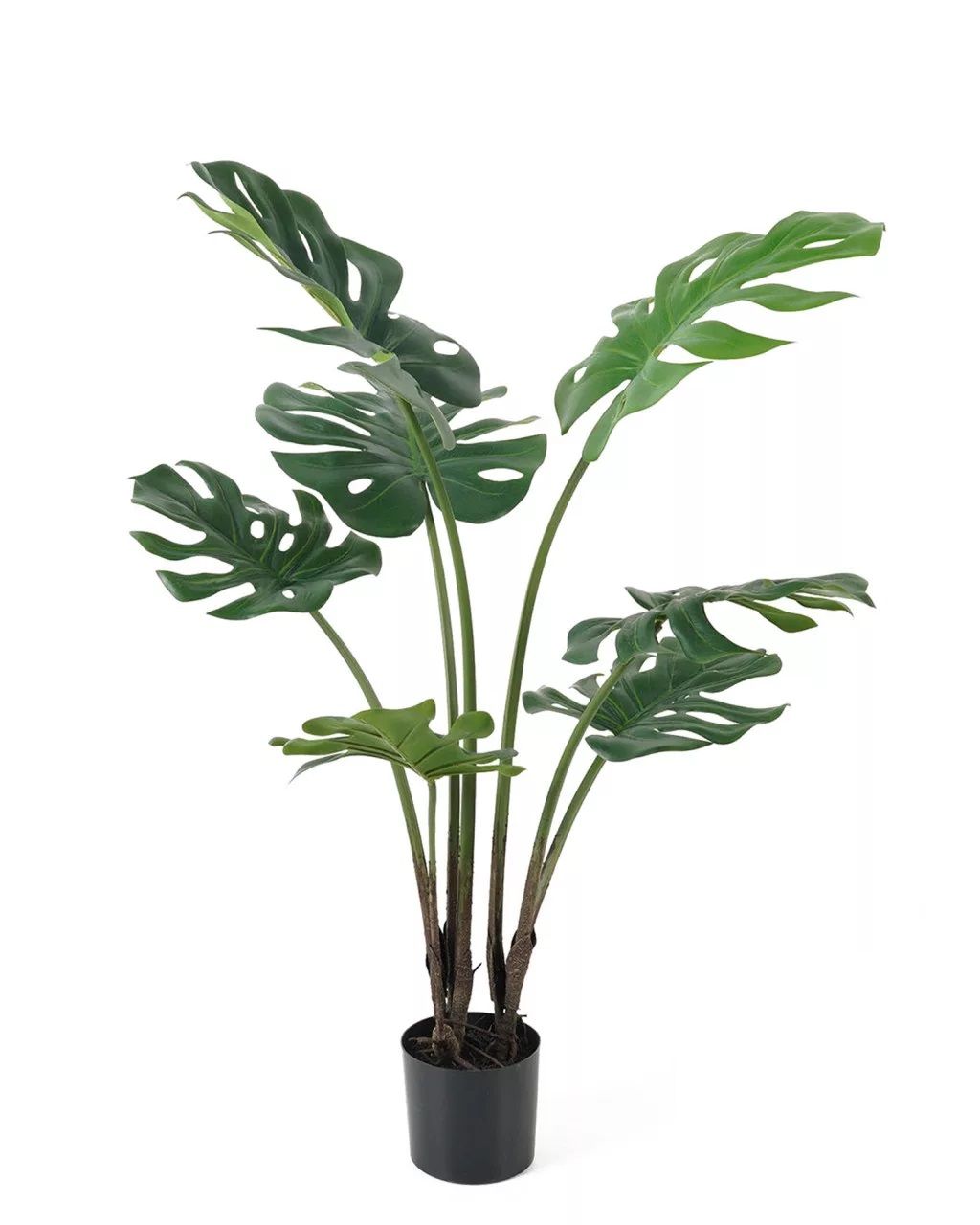 Mű filodendron cserépben 7 leveles zöld-khaki 89 cm Mű filodendron cserépben 7 leveles zöld-khaki 89 cm