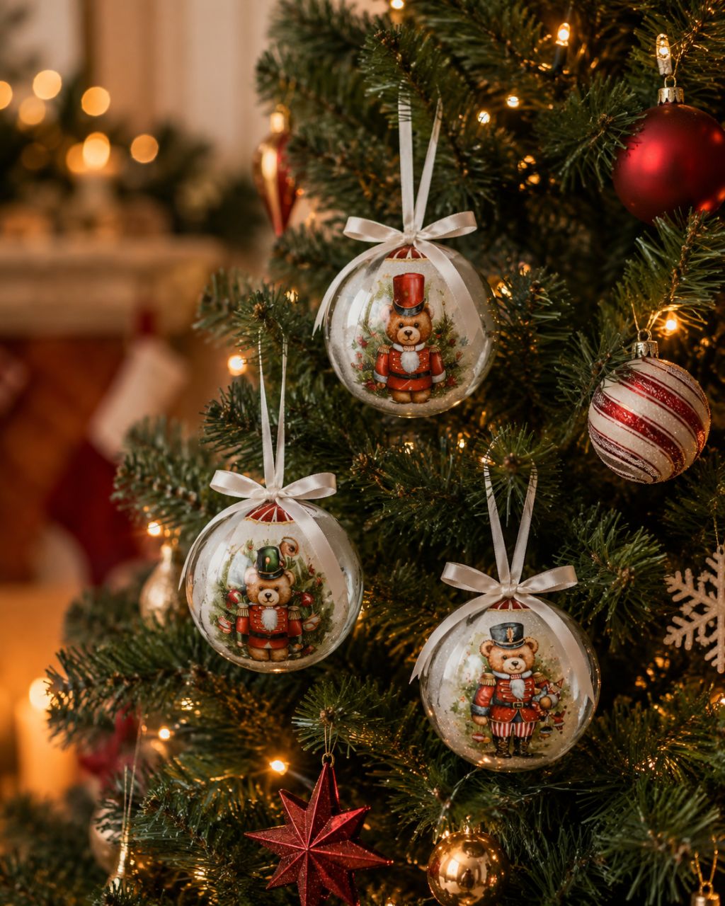 Dekor karácsonyi gömb szett díszdobozban 14 db 75mm - többféle mintával Dekor karácsonyi gömb szett díszdobozban 14 db 75mm - többféle mintával