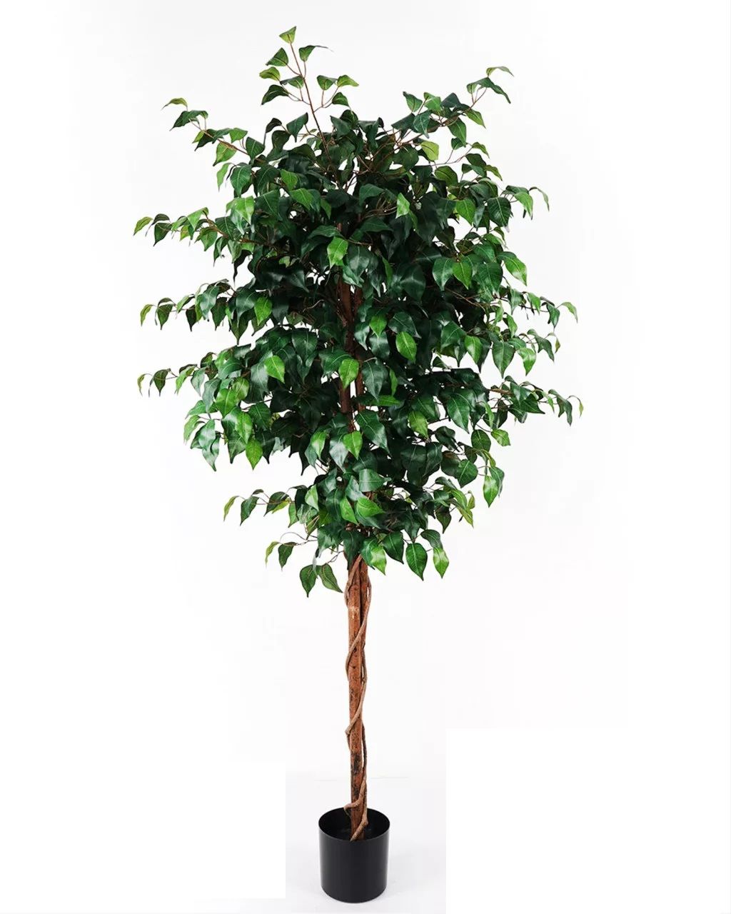 Mű fikuszfa cserépben, 1260 leveles, zöld-khaki, 179 cm Mű fikuszfa cserépben, 1260 leveles, zöld-khaki, 179 cm