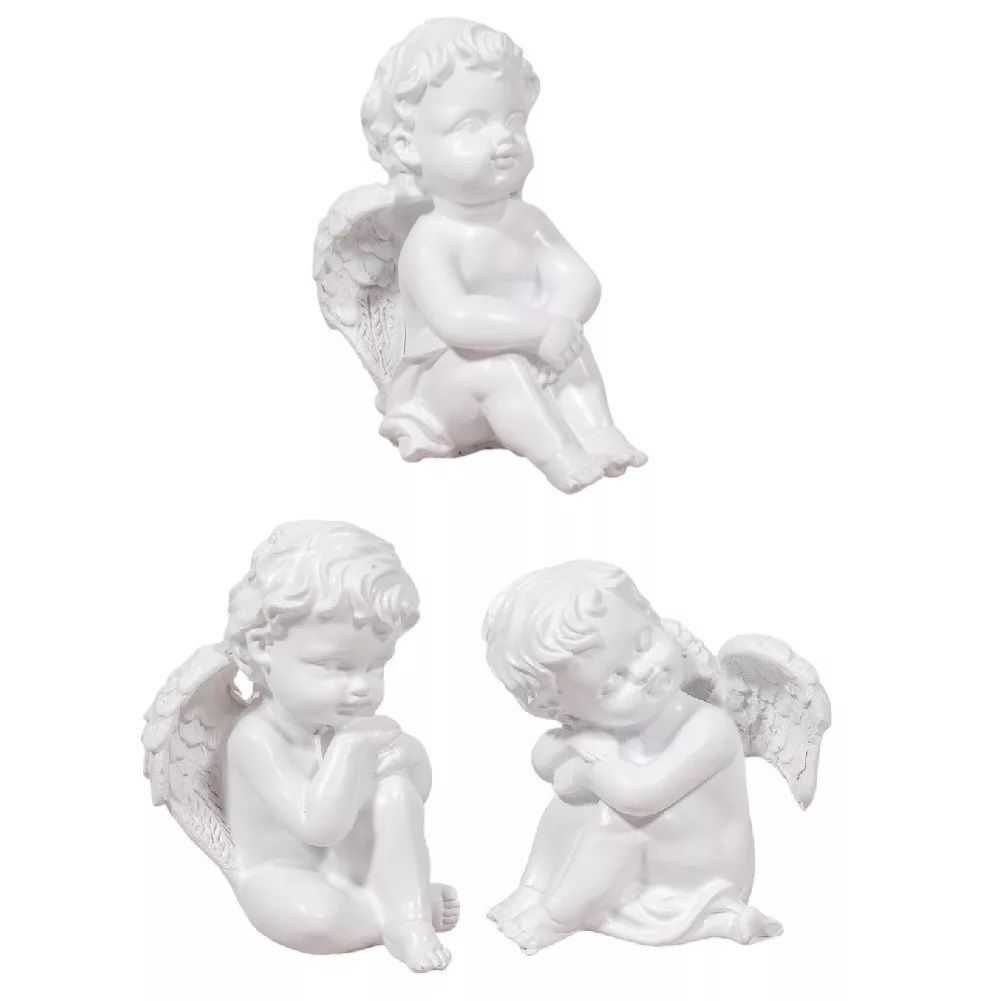 Fehér angyal figura 10 cm – többféle Fehér angyal figura 10 cm – többféle