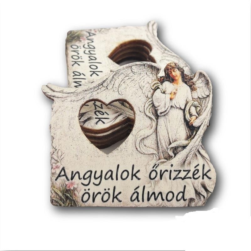 Angyalos kegyeleti fa tábla – „Angyalok őrizzék örök álmod/álmotokat”, Angyalos kegyeleti fa tábla – „Angyalok őrizzék örök álmod/álmotokat”,