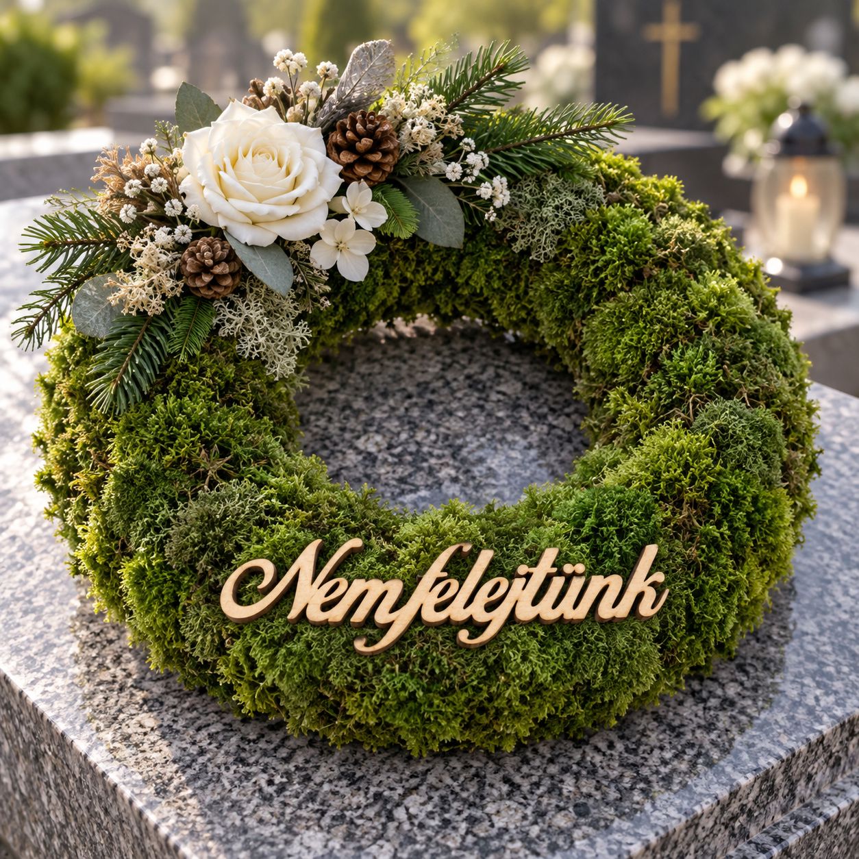 Nem felejtünk fa felirat – 2,5 × 10 cm