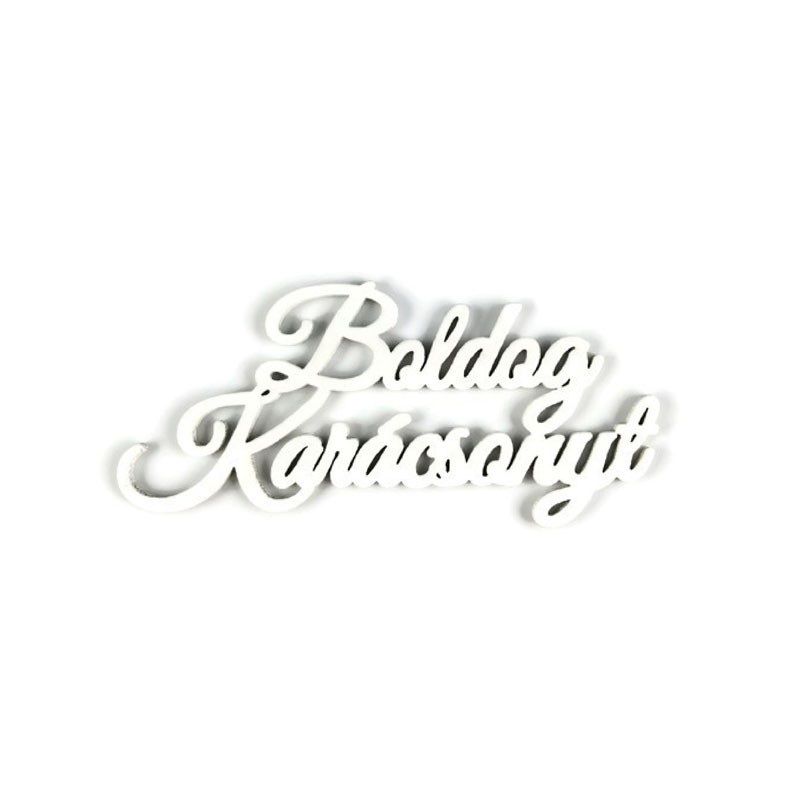 Boldog karácsonyt fa felirat – 3 színben és 3 méretben, 5 db/csomag Boldog karácsonyt fa felirat – 3 színben és 3 méretben, 5 db/csomag