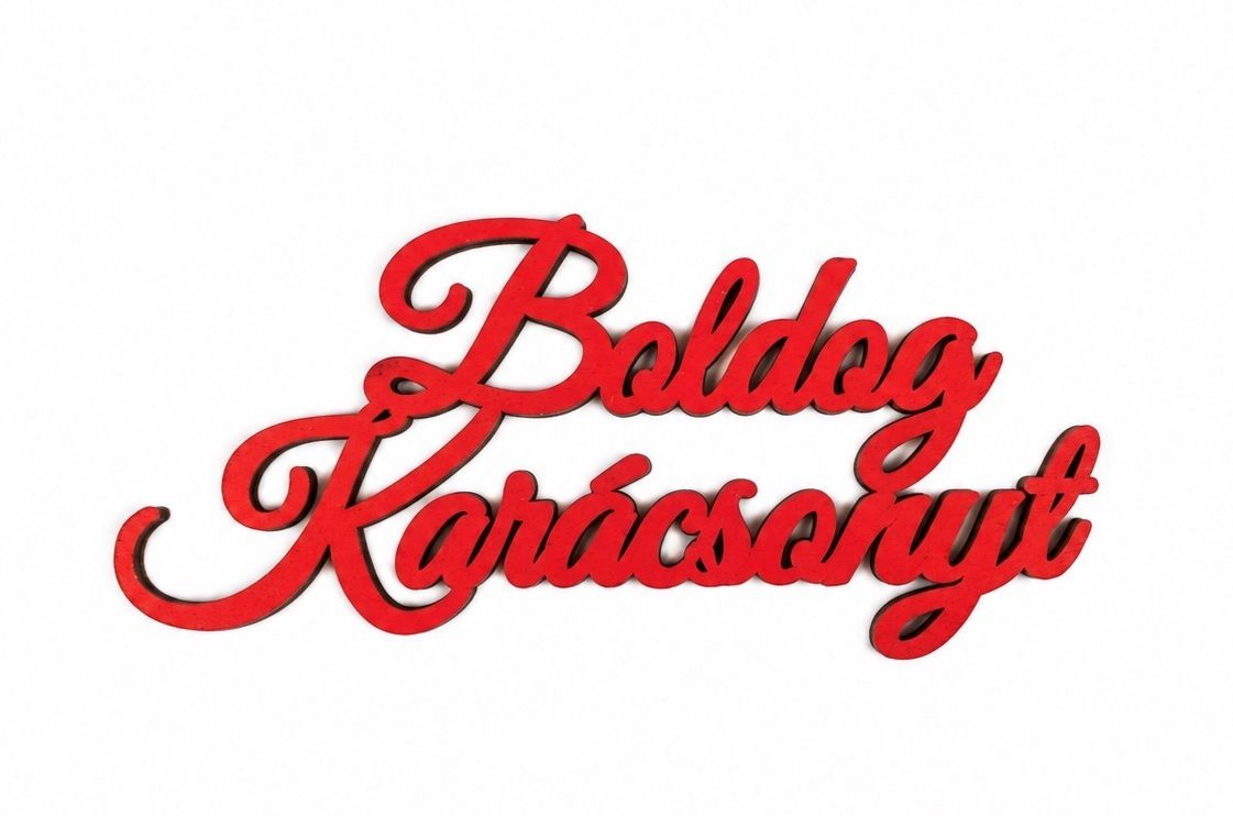 Boldog karácsonyt fa felirat – 3 színben és 3 méretben, 5 db/csomag Boldog karácsonyt fa felirat – 3 színben és 3 méretben, 5 db/csomag