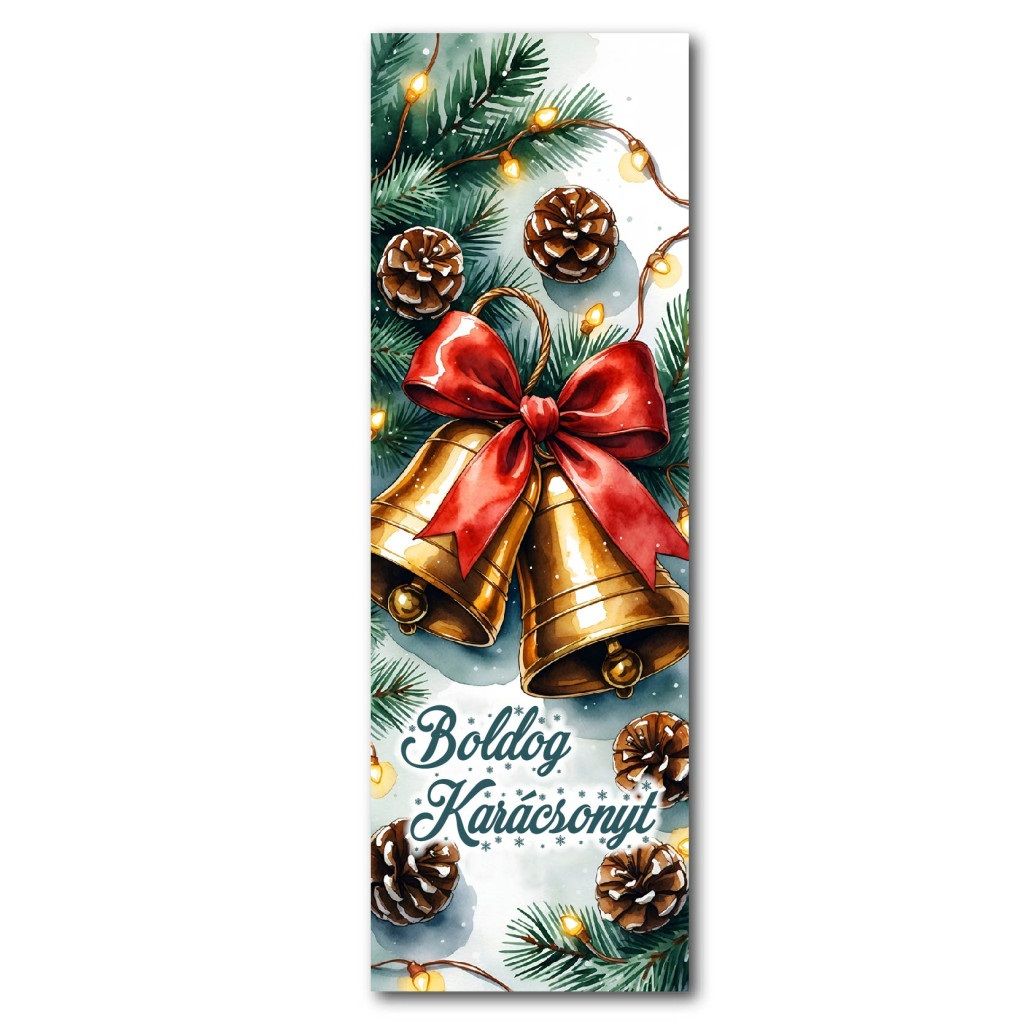 Karácsonyi nagy fa tábla – 60 × 20 cm, 6 felirattal Karácsonyi nagy fa tábla – 60 × 20 cm, 6 felirattal
