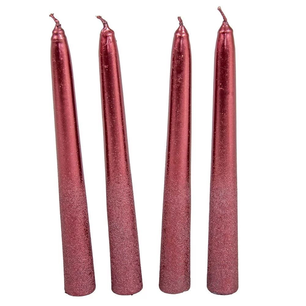 Bársony metál spitz gyertya 195 mm – több színben