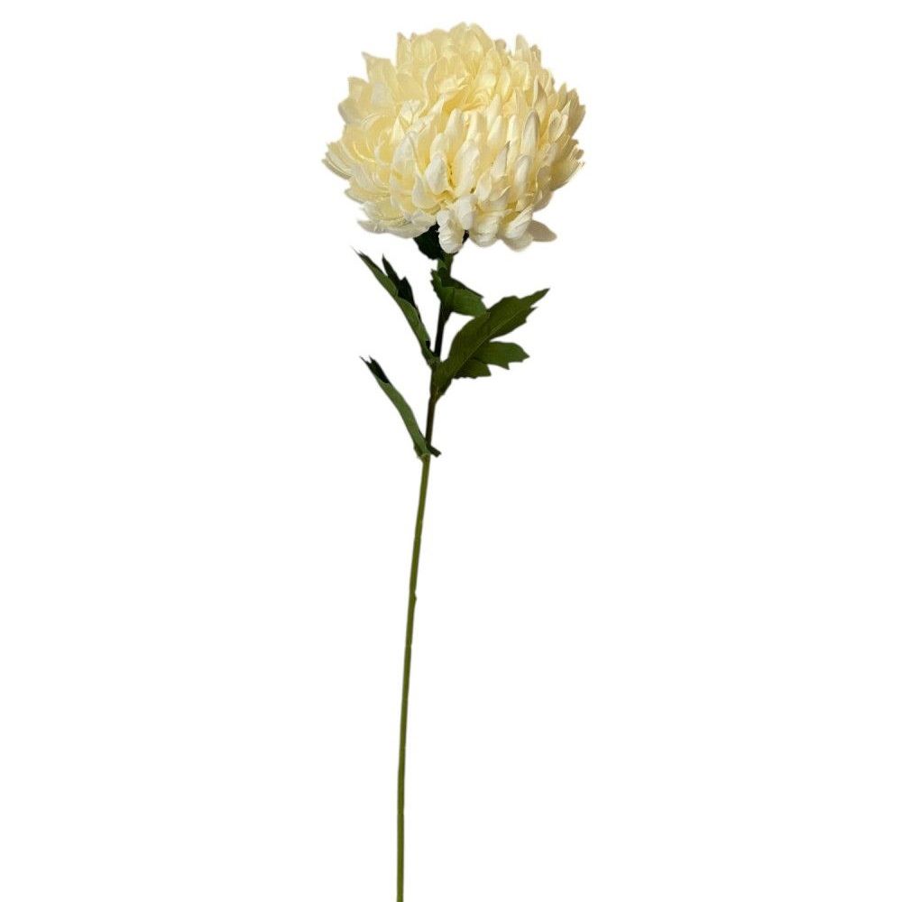 Szálas mű krizantém 66 cm – élethű dekorációs művirág - krém Szálas mű krizantém 66 cm – élethű dekorációs művirág - krém